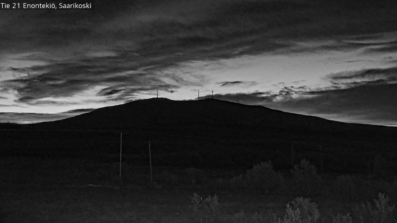 Weather Camera Image Road 21 Enontekiö, Saarikoski, Enontekiö, Lappi