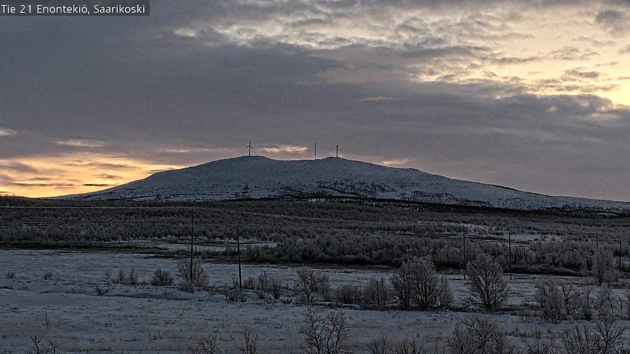 Weather Camera Image Väg 21 Enontekis, Saarikoski, Enontekiö, Lappi