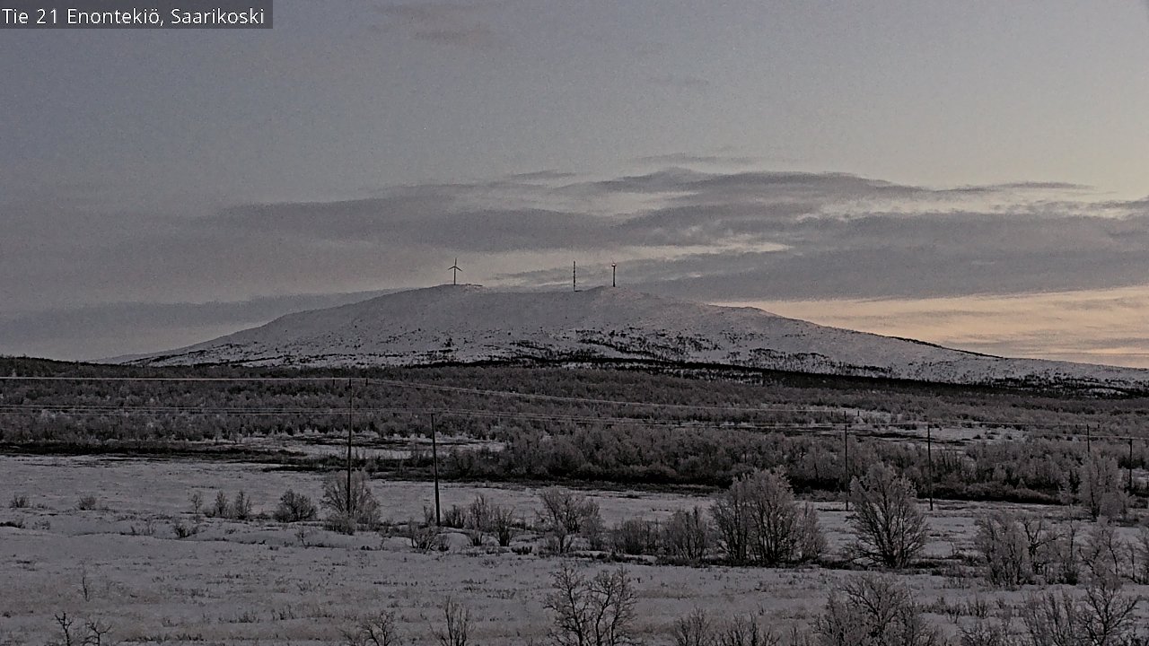 Weather Camera Image Väg 21 Enontekis, Saarikoski, Enontekiö, Lappi