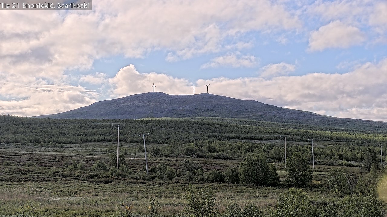 Weather Camera Image Väg 21 Enontekis, Saarikoski, Enontekiö, Lappi