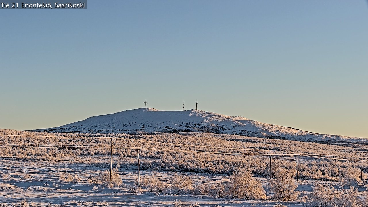 Weather Camera Image Road 21 Enontekiö, Saarikoski, Enontekiö, Lappi