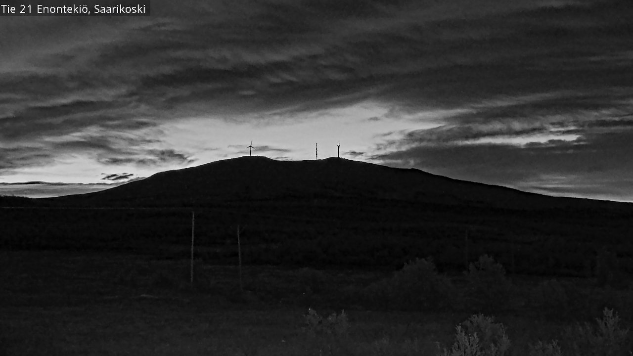 Weather Camera Image Road 21 Enontekiö, Saarikoski, Enontekiö, Lappi