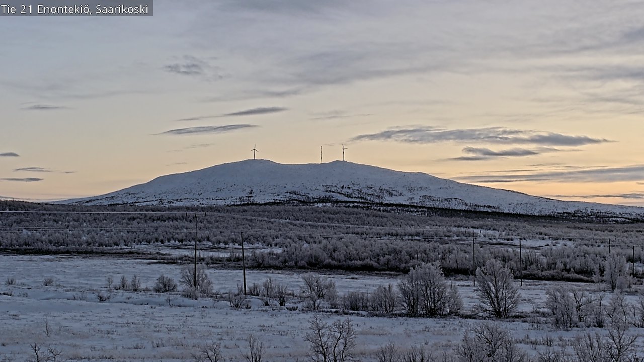 Weather Camera Image Väg 21 Enontekis, Saarikoski, Enontekiö, Lappi