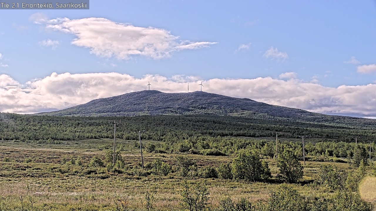 Weather Camera Image Väg 21 Enontekis, Saarikoski, Enontekiö, Lappi