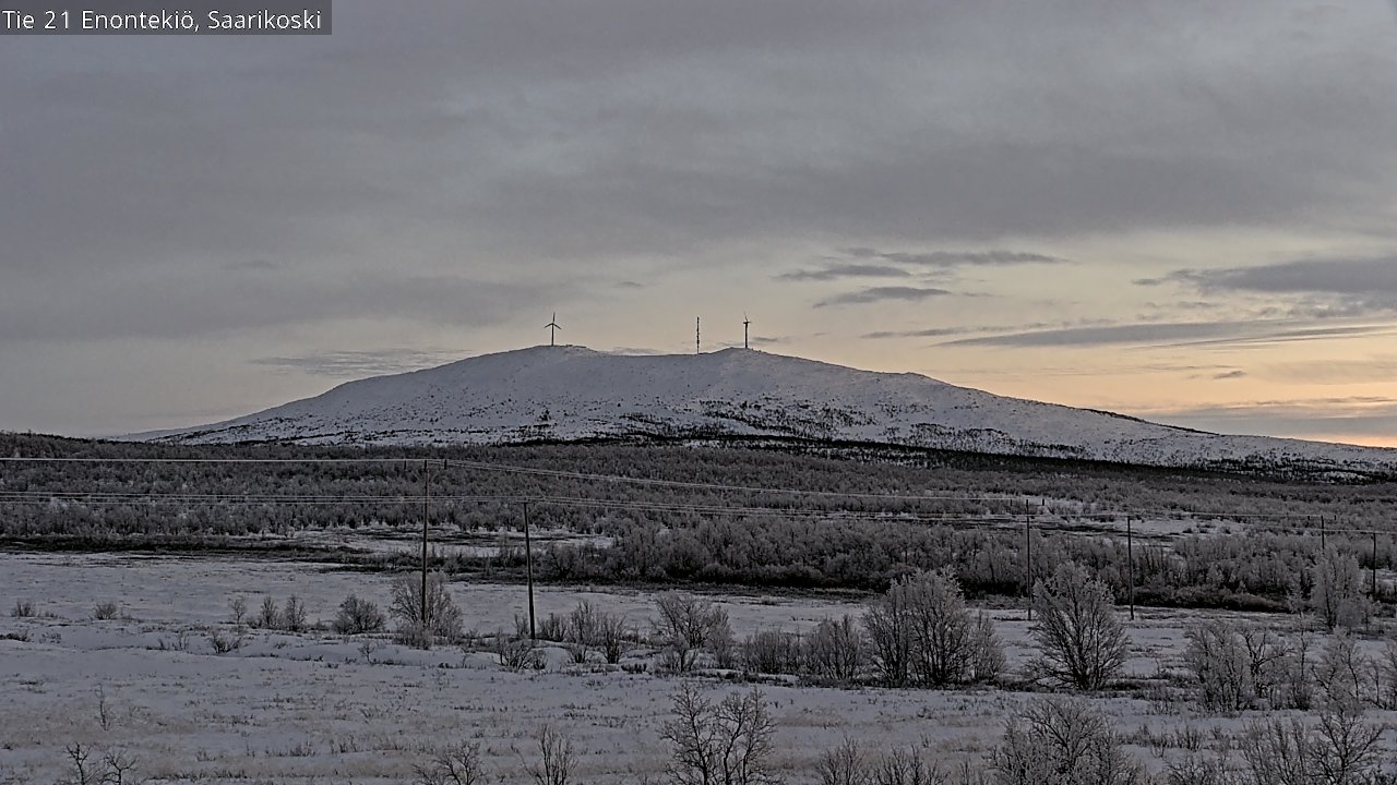 Weather Camera Image Väg 21 Enontekis, Saarikoski, Enontekiö, Lappi
