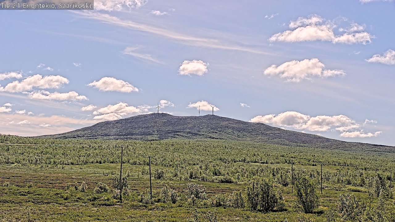 Kelikamerat Kuva Tie 21 Enontekiö, Saarikoski, Enontekiö, Lappi