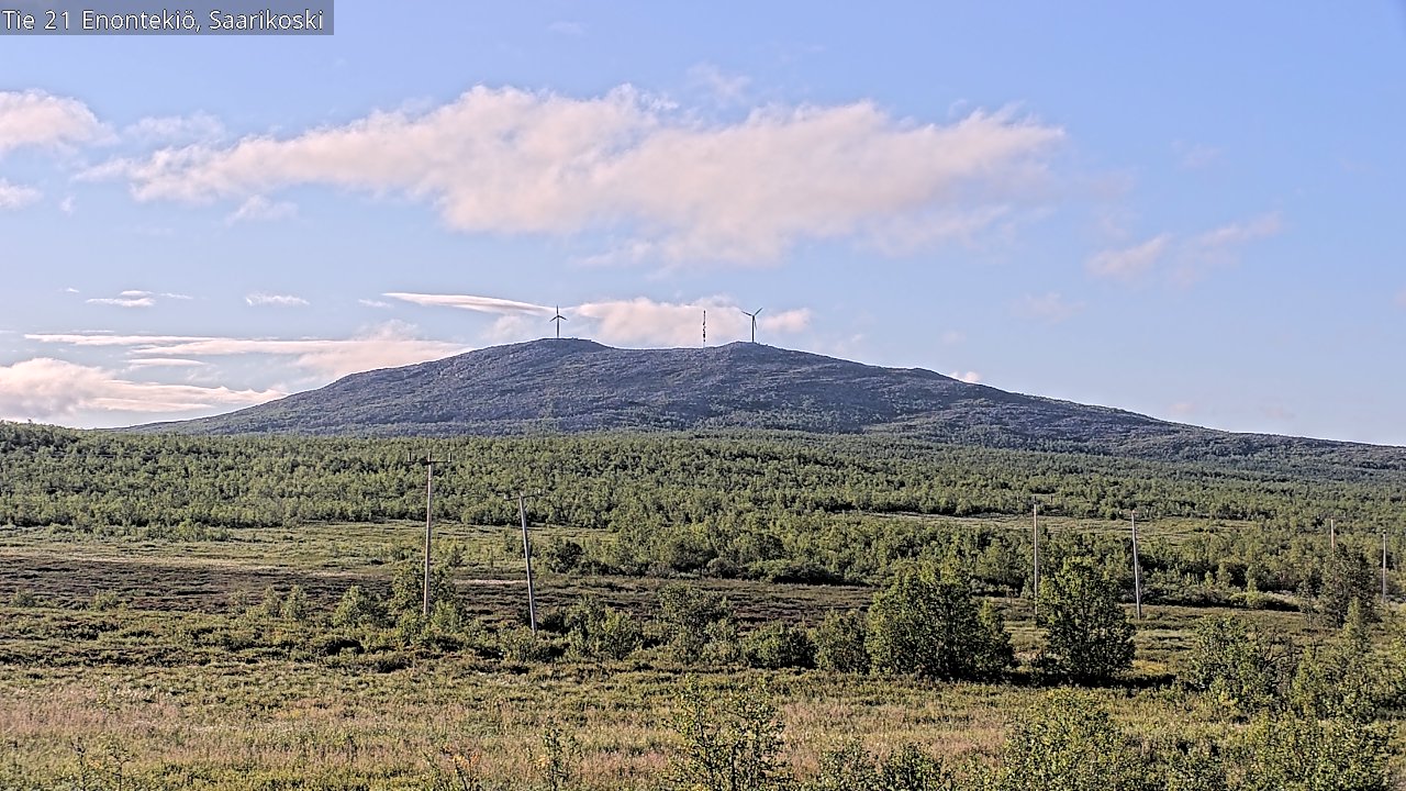 Weather Camera Image Väg 21 Enontekis, Saarikoski, Enontekiö, Lappi