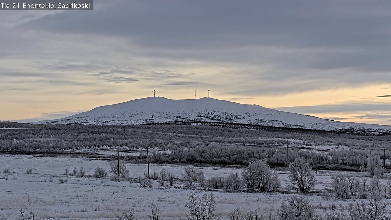 Weather Camera Image Väg 21 Enontekis, Saarikoski, Enontekiö, Lappi