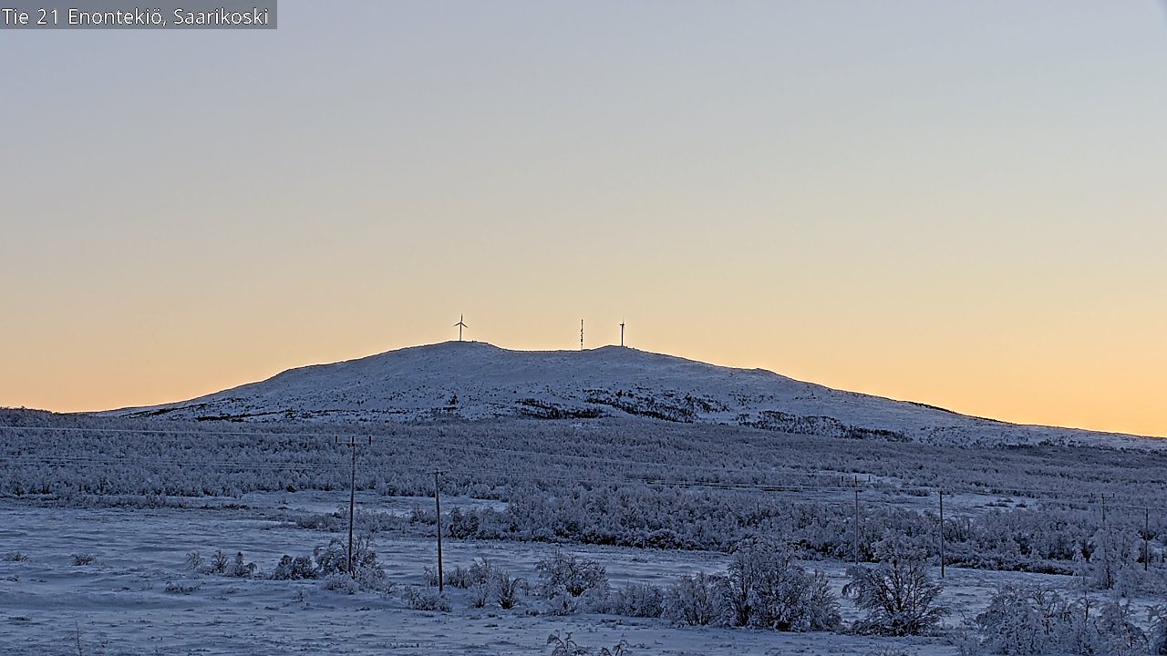 Weather Camera Image Road 21 Enontekiö, Saarikoski, Enontekiö, Lappi