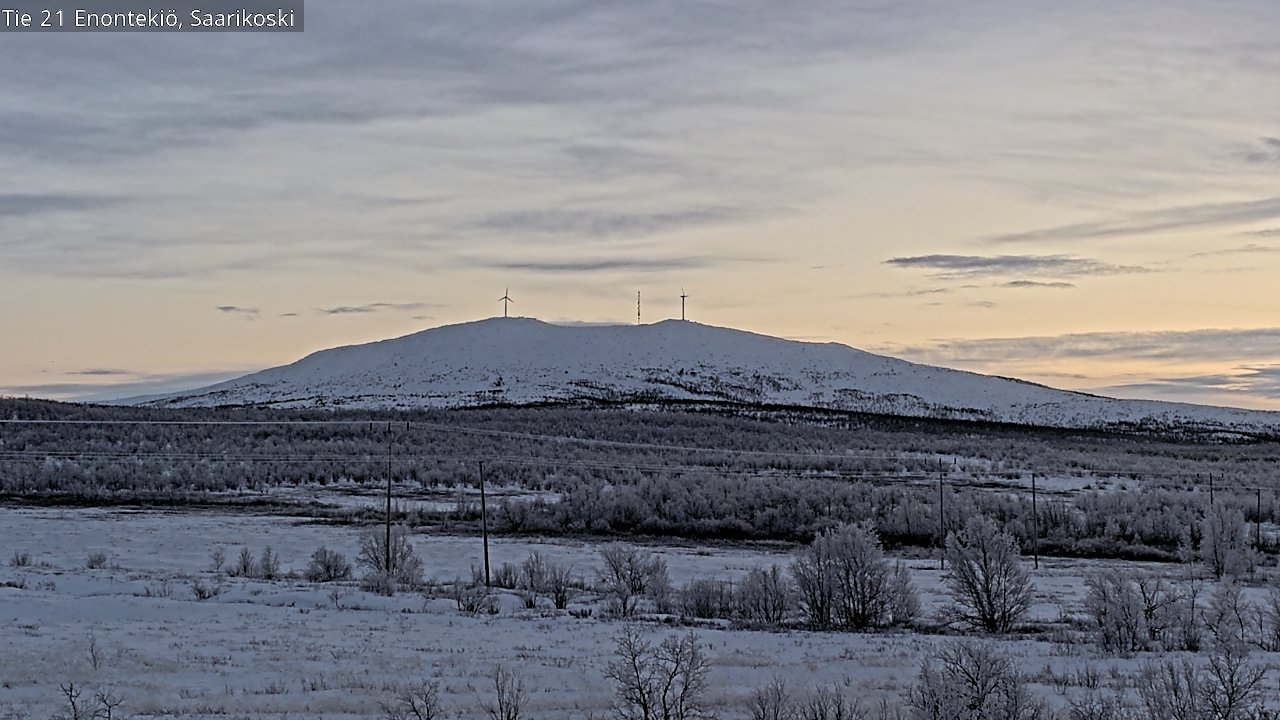 Weather Camera Image Väg 21 Enontekis, Saarikoski, Enontekiö, Lappi