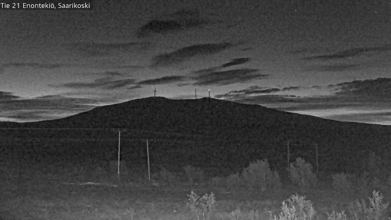 Weather Camera Image Road 21 Enontekiö, Saarikoski, Enontekiö, Lappi