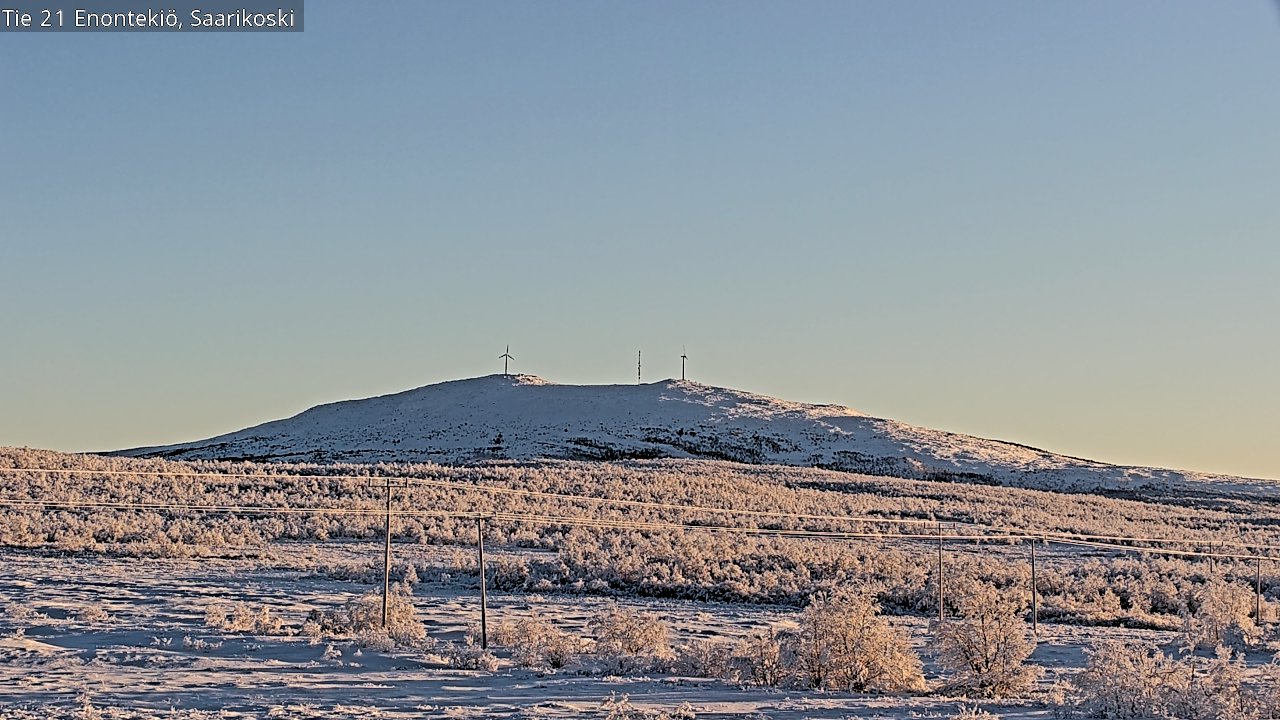 Weather Camera Image Road 21 Enontekiö, Saarikoski, Enontekiö, Lappi