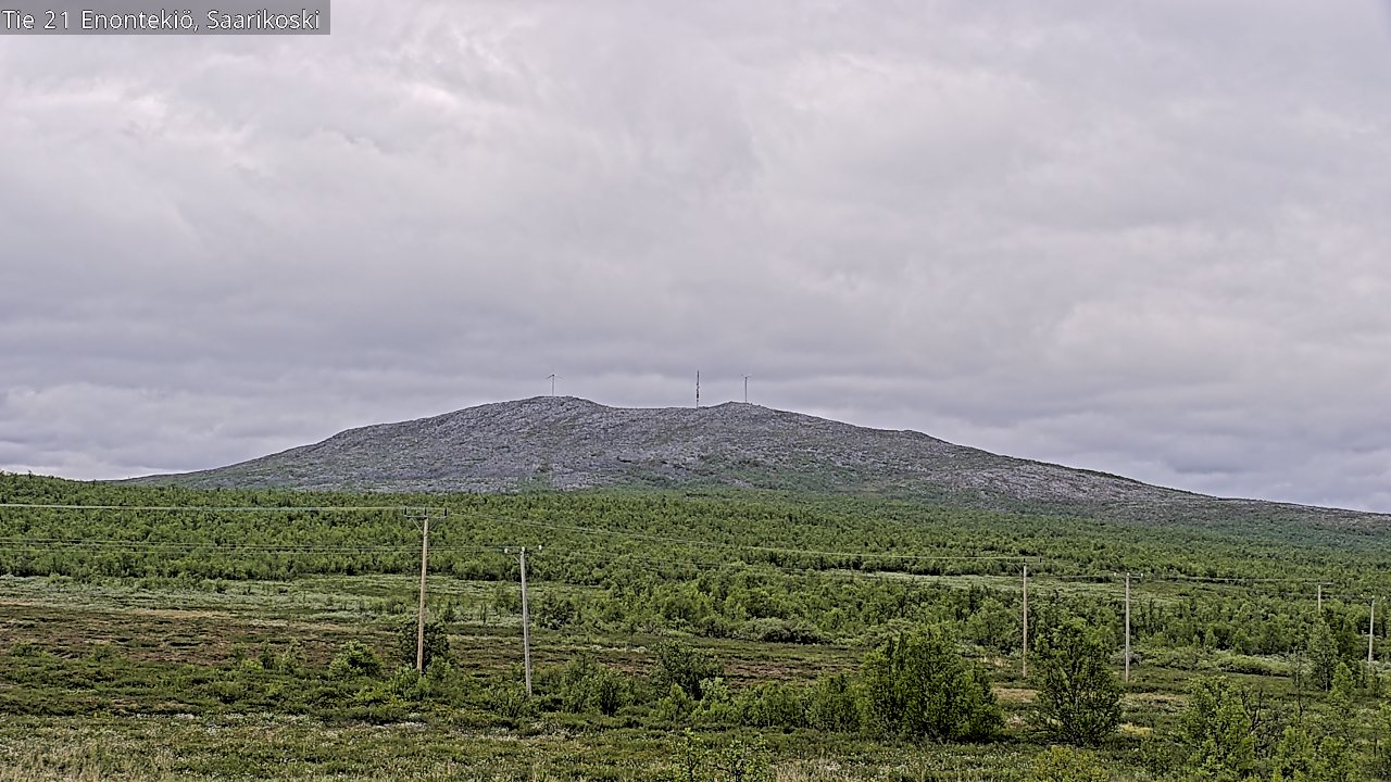 Weather Camera Image Väg 21 Enontekis, Saarikoski, Enontekiö, Lappi