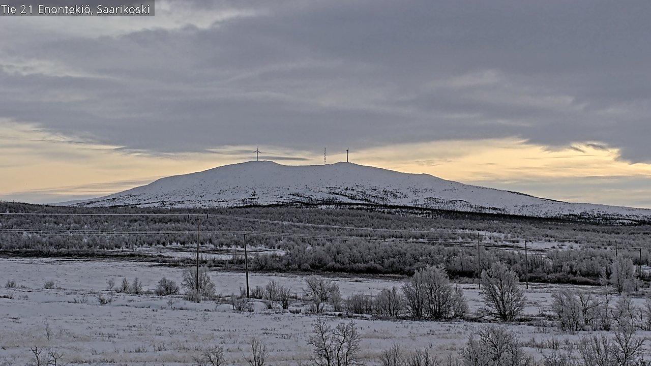Weather Camera Image Väg 21 Enontekis, Saarikoski, Enontekiö, Lappi