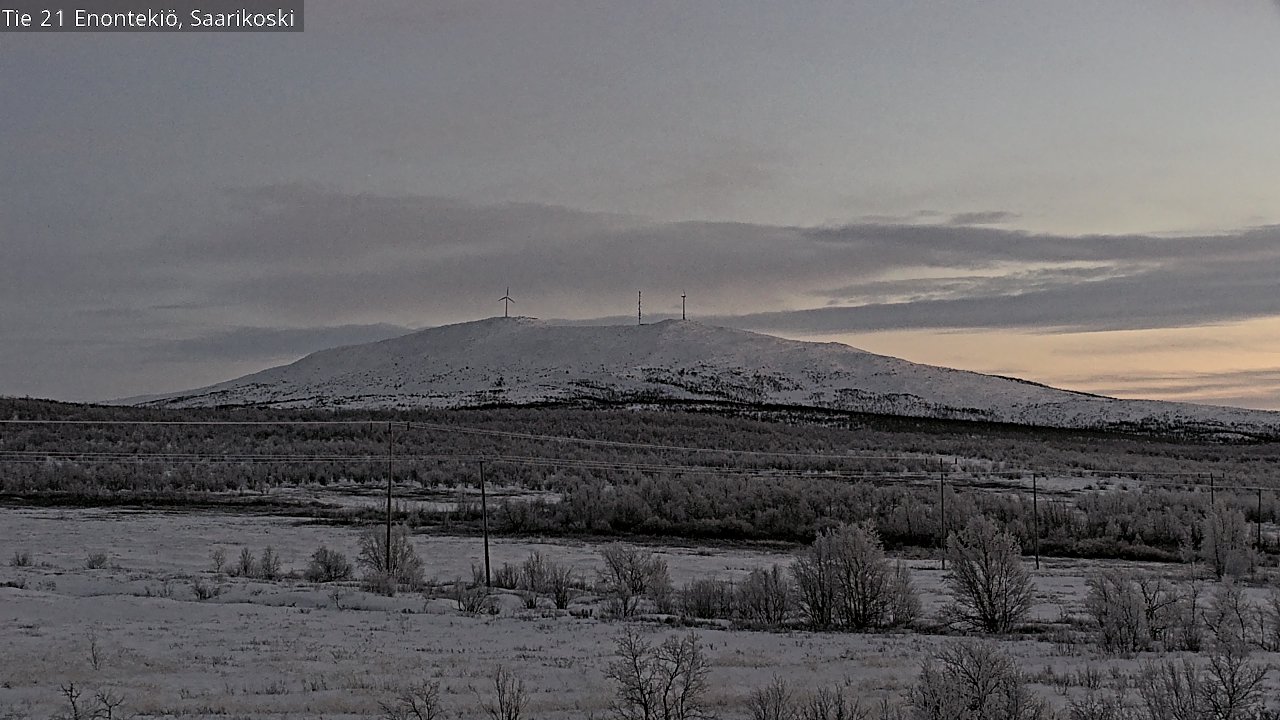 Weather Camera Image Väg 21 Enontekis, Saarikoski, Enontekiö, Lappi
