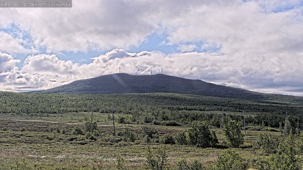 Weather Camera Image Väg 21 Enontekis, Saarikoski, Enontekiö, Lappi