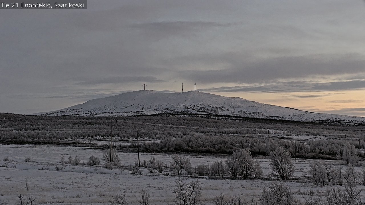 Weather Camera Image Väg 21 Enontekis, Saarikoski, Enontekiö, Lappi