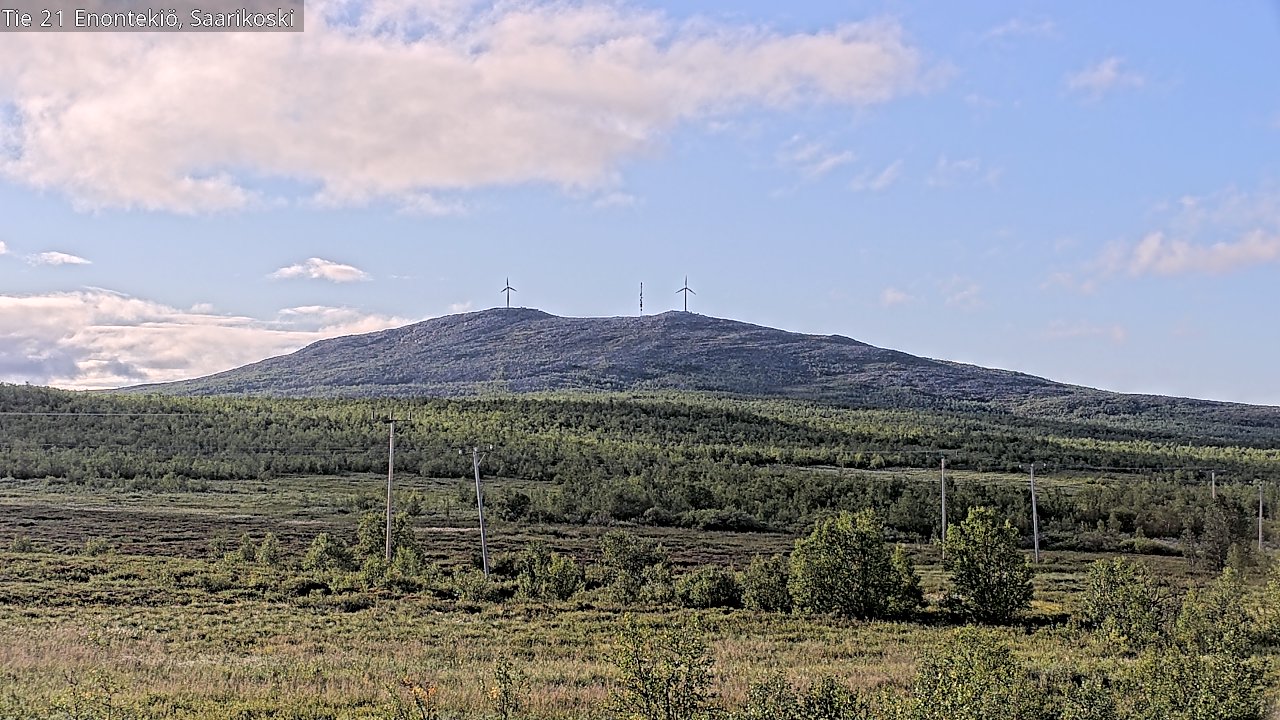 Weather Camera Image Väg 21 Enontekis, Saarikoski, Enontekiö, Lappi