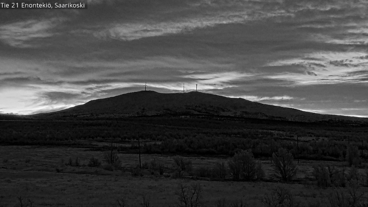 Weather Camera Image Road 21 Enontekiö, Saarikoski, Enontekiö, Lappi