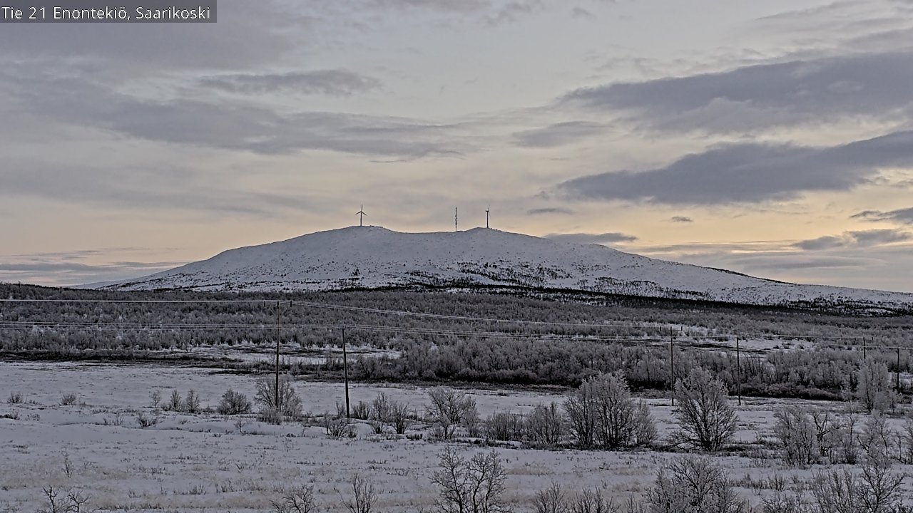 Weather Camera Image Väg 21 Enontekis, Saarikoski, Enontekiö, Lappi