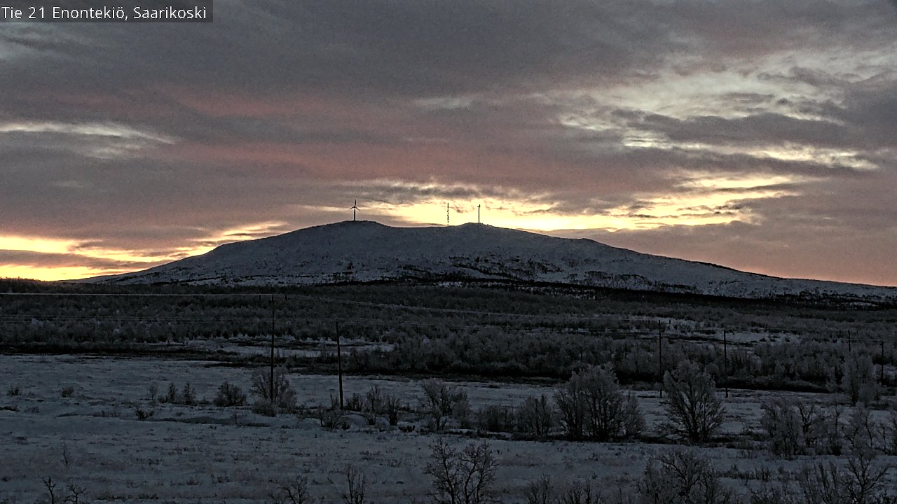 Weather Camera Image Road 21 Enontekiö, Saarikoski, Enontekiö, Lappi