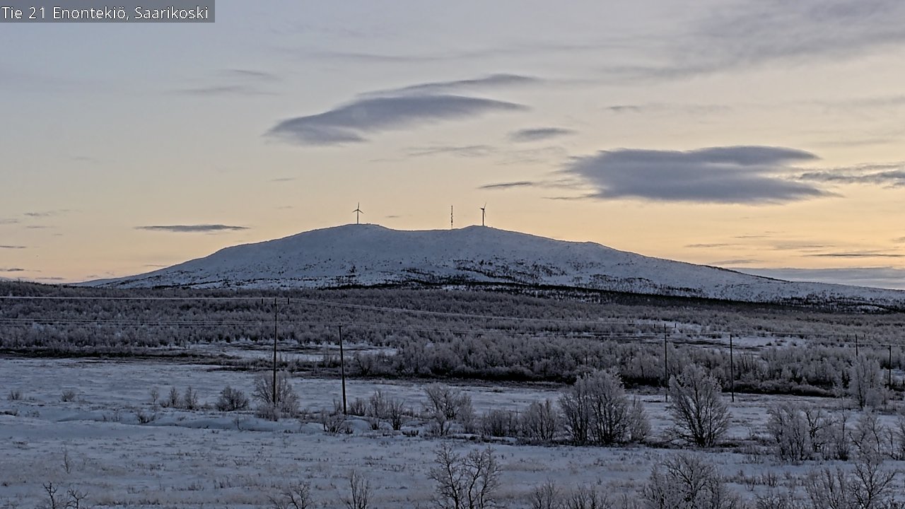 Weather Camera Image Väg 21 Enontekis, Saarikoski, Enontekiö, Lappi