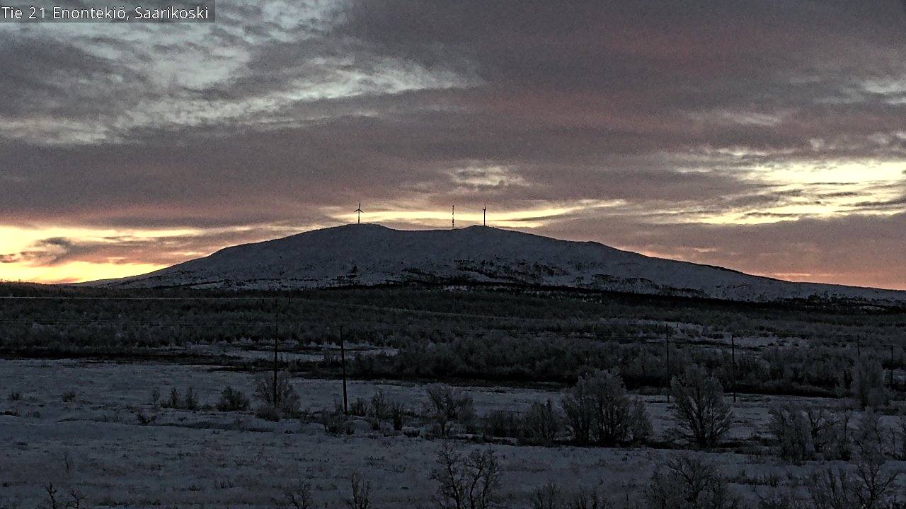 Weather Camera Image Road 21 Enontekiö, Saarikoski, Enontekiö, Lappi