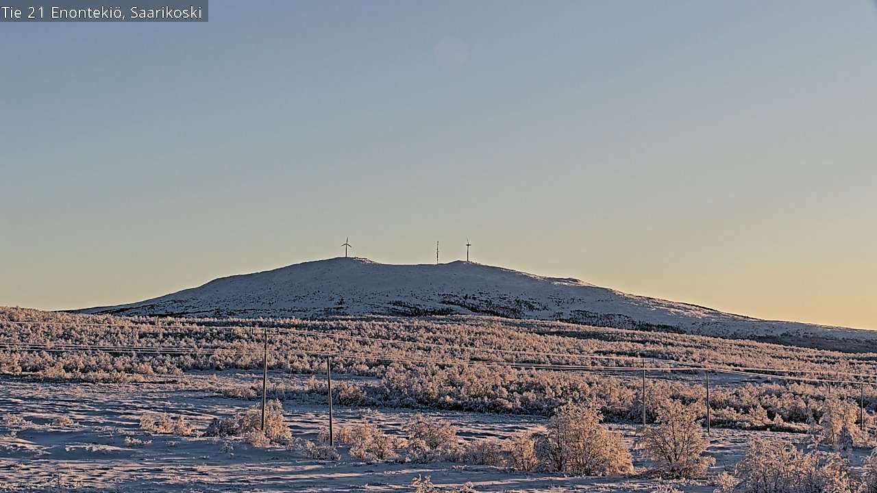 Weather Camera Image Road 21 Enontekiö, Saarikoski, Enontekiö, Lappi