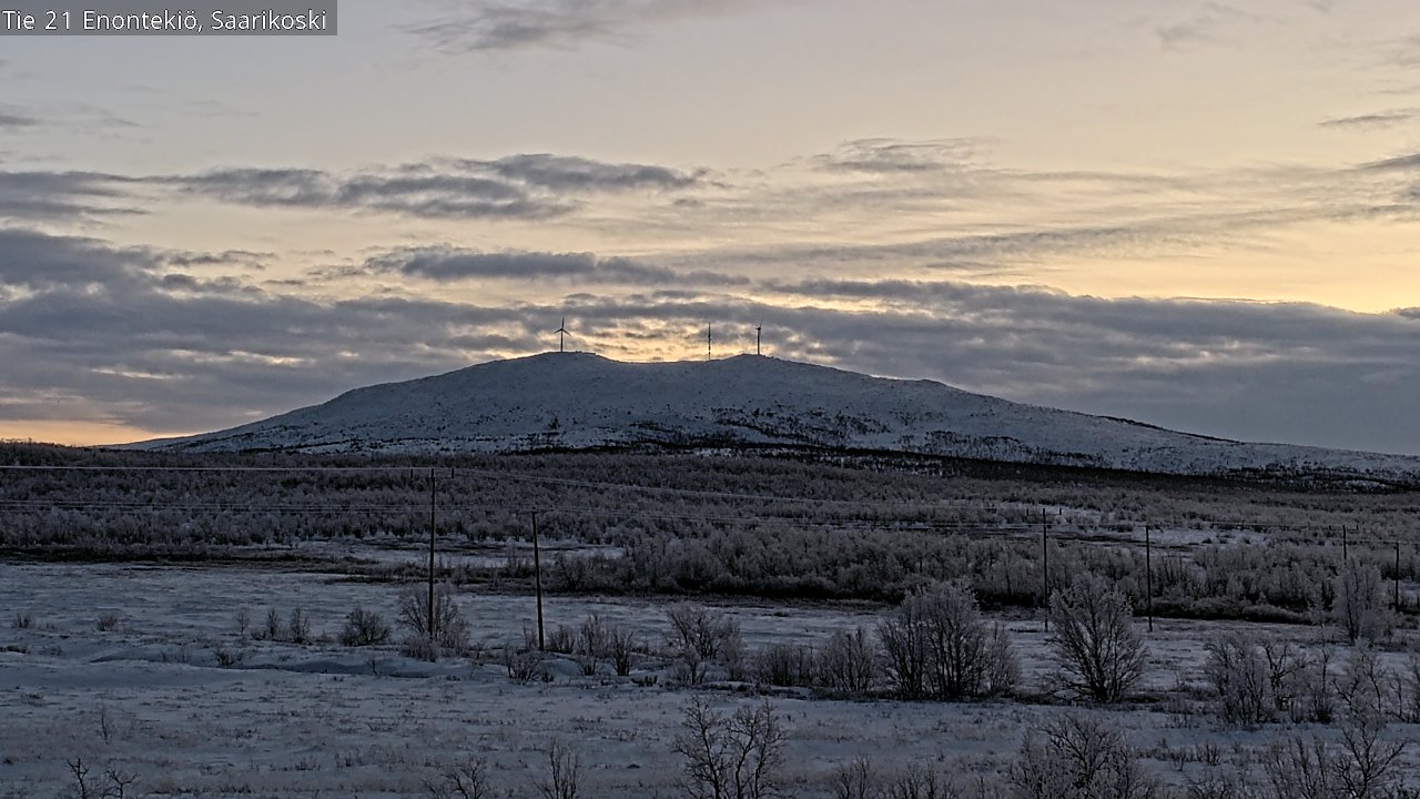 Weather Camera Image Väg 21 Enontekis, Saarikoski, Enontekiö, Lappi