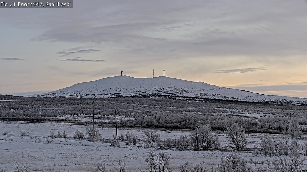 Weather Camera Image Väg 21 Enontekis, Saarikoski, Enontekiö, Lappi