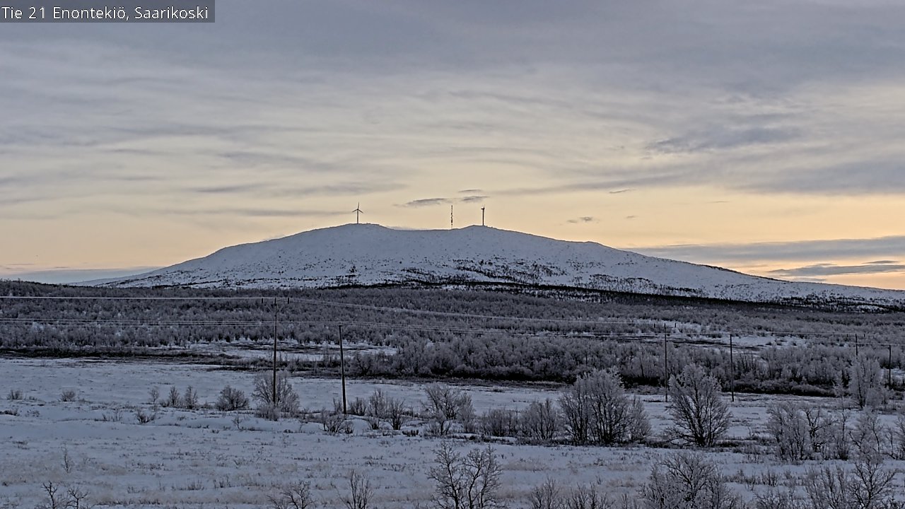 Weather Camera Image Väg 21 Enontekis, Saarikoski, Enontekiö, Lappi