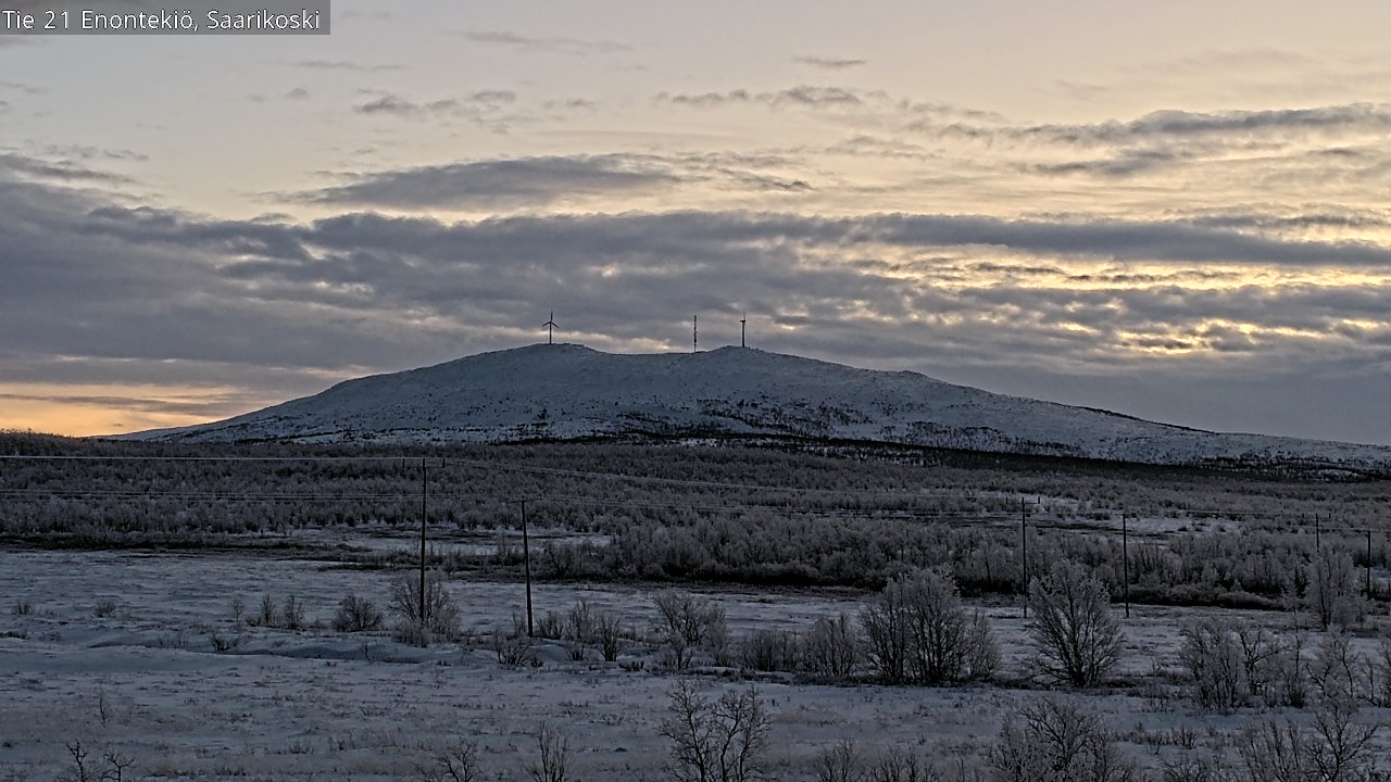 Weather Camera Image Väg 21 Enontekis, Saarikoski, Enontekiö, Lappi
