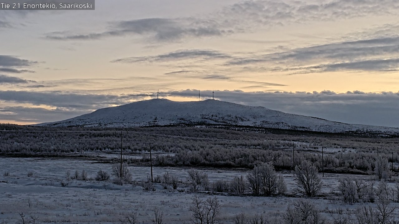 Weather Camera Image Road 21 Enontekiö, Saarikoski, Enontekiö, Lappi