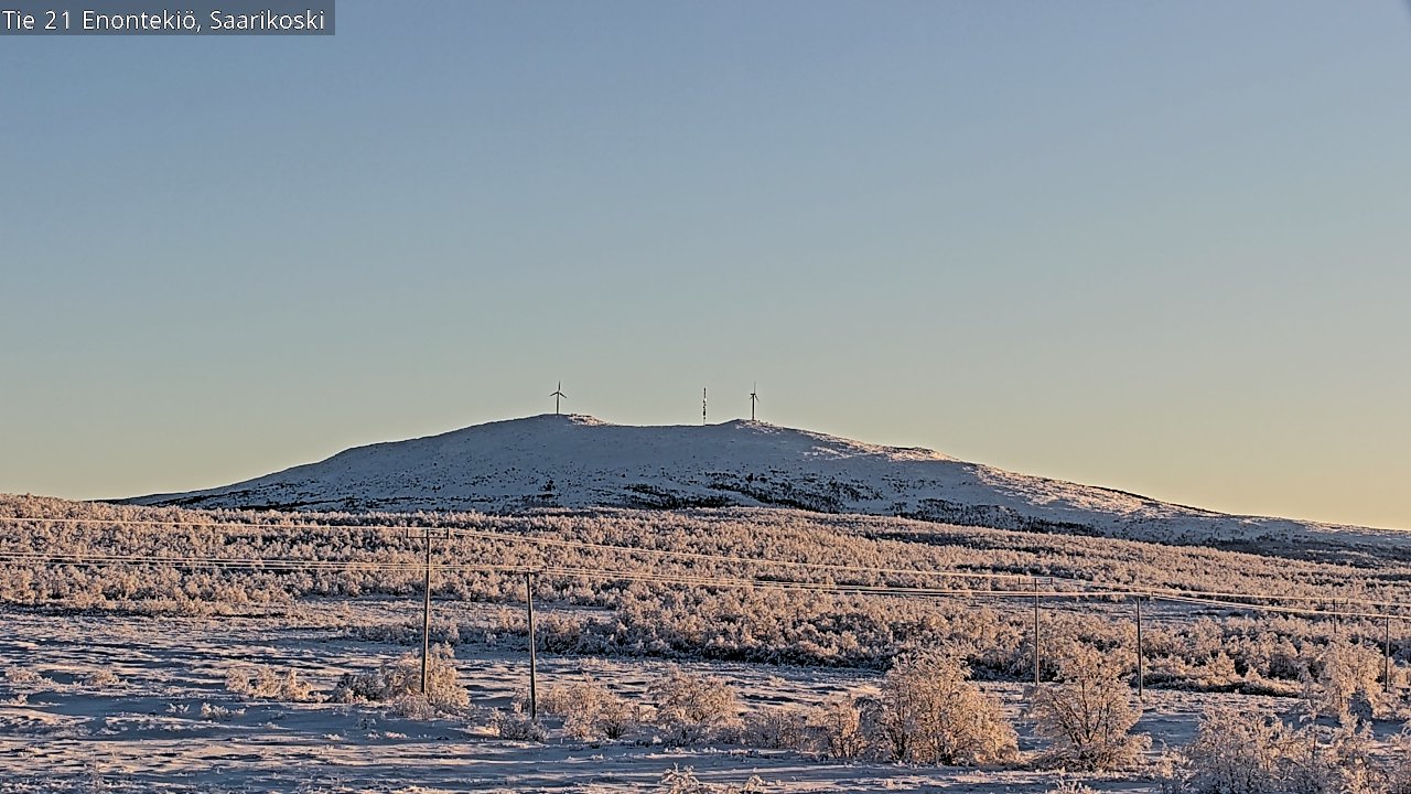 Weather Camera Image Road 21 Enontekiö, Saarikoski, Enontekiö, Lappi