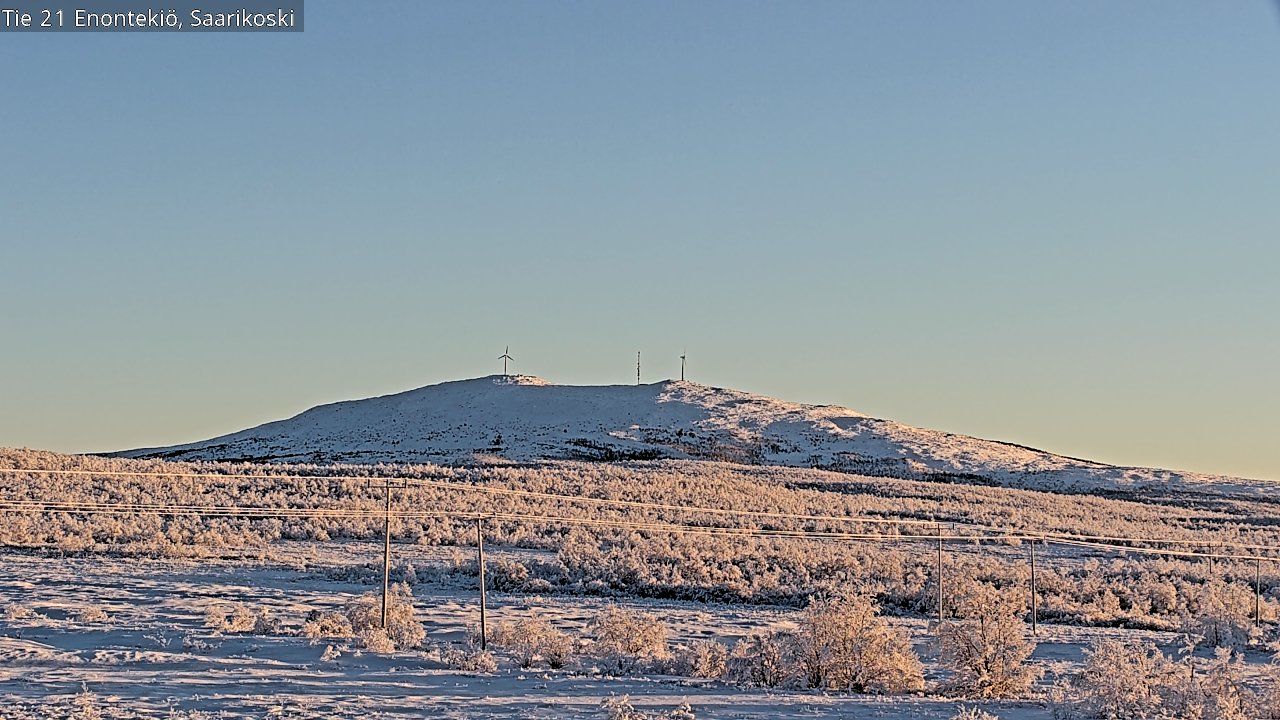 Weather Camera Image Road 21 Enontekiö, Saarikoski, Enontekiö, Lappi