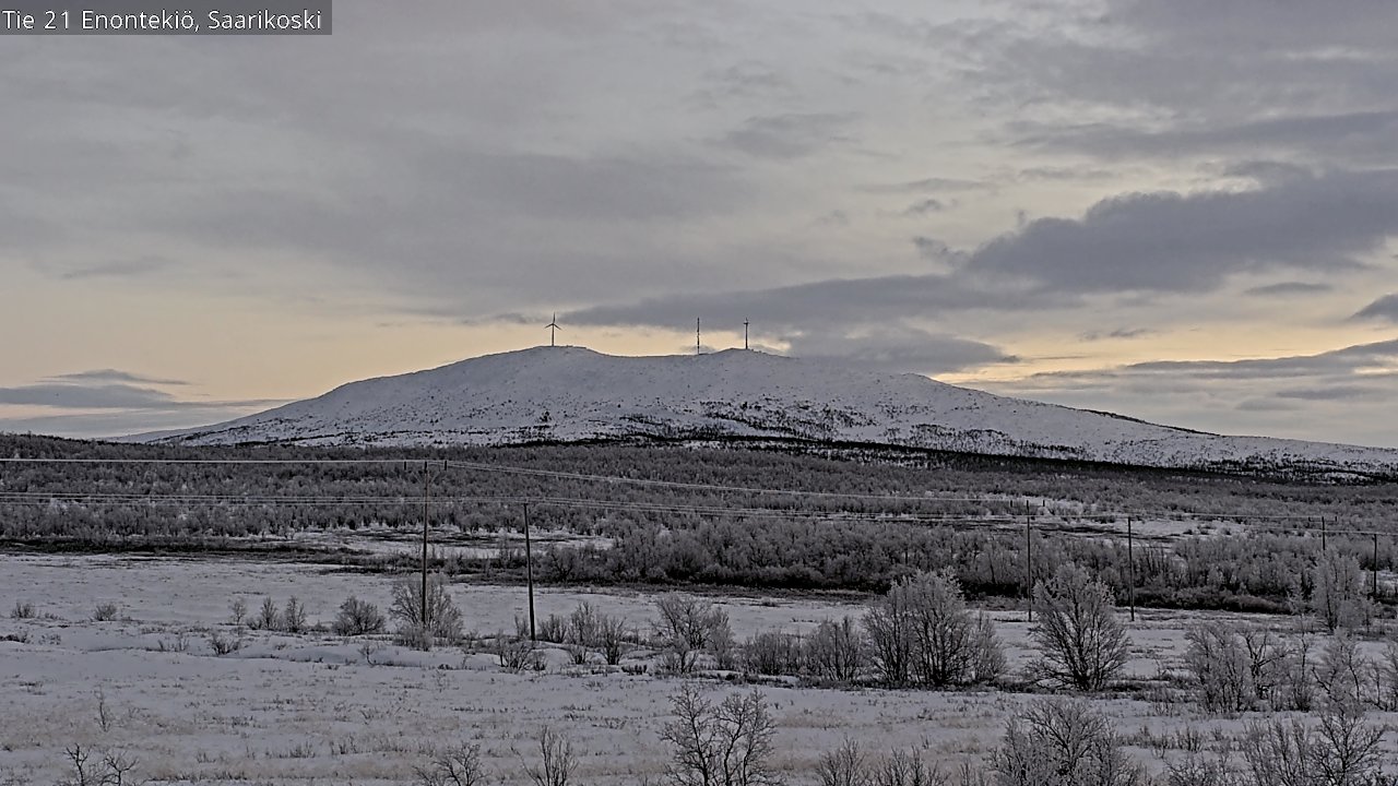 Weather Camera Image Väg 21 Enontekis, Saarikoski, Enontekiö, Lappi