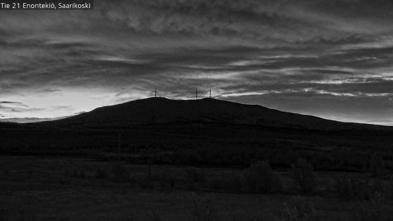 Weather Camera Image Road 21 Enontekiö, Saarikoski, Enontekiö, Lappi