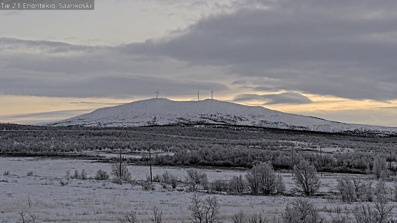 Weather Camera Image Väg 21 Enontekis, Saarikoski, Enontekiö, Lappi