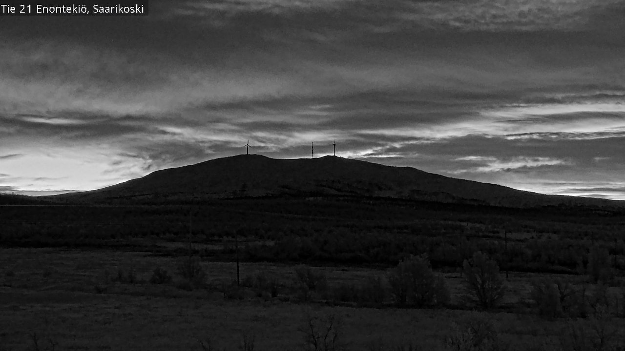 Weather Camera Image Road 21 Enontekiö, Saarikoski, Enontekiö, Lappi