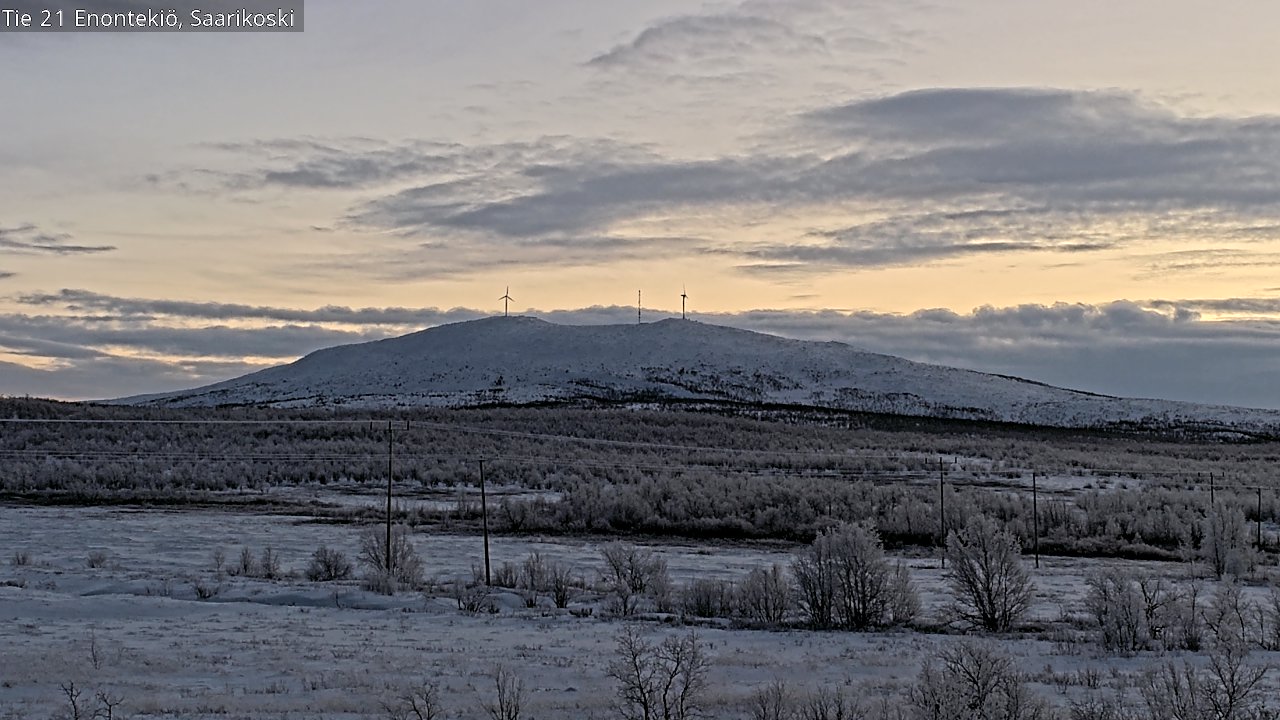 Weather Camera Image Väg 21 Enontekis, Saarikoski, Enontekiö, Lappi