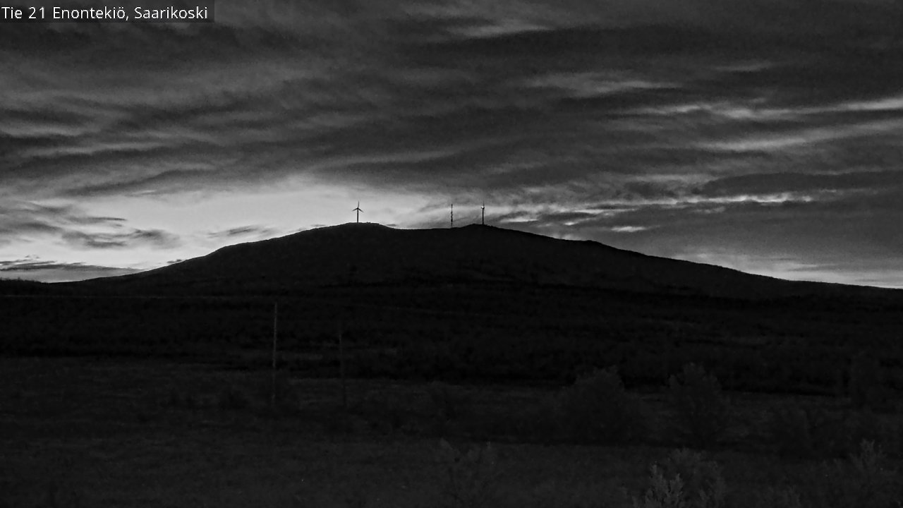 Weather Camera Image Road 21 Enontekiö, Saarikoski, Enontekiö, Lappi