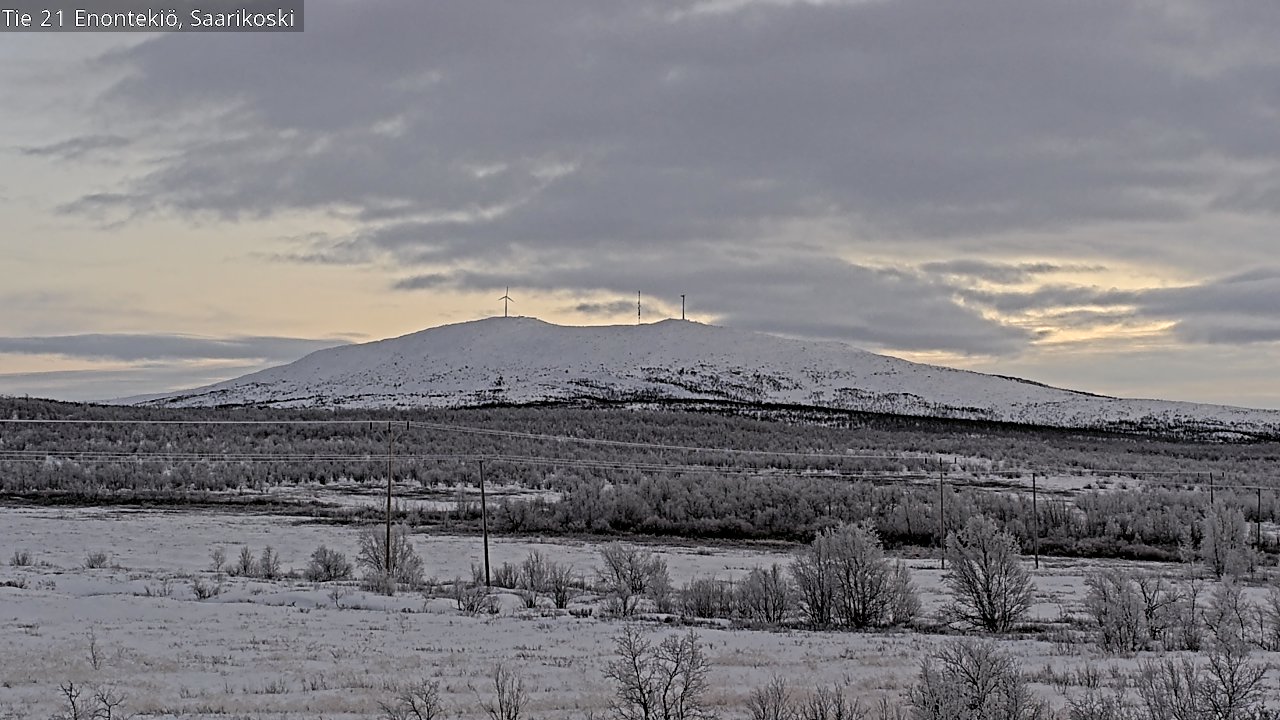 Weather Camera Image Väg 21 Enontekis, Saarikoski, Enontekiö, Lappi