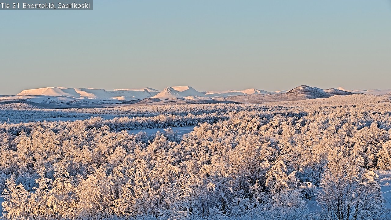 Weather Camera Image Road 21 Enontekiö, Saarikoski, Enontekiö, Lappi