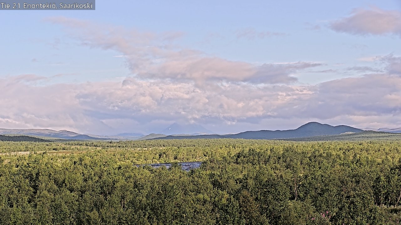 Weather Camera Image Väg 21 Enontekis, Saarikoski, Enontekiö, Lappi