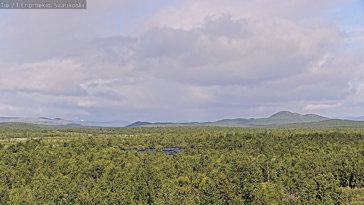 Weather Camera Image Väg 21 Enontekis, Saarikoski, Enontekiö, Lappi