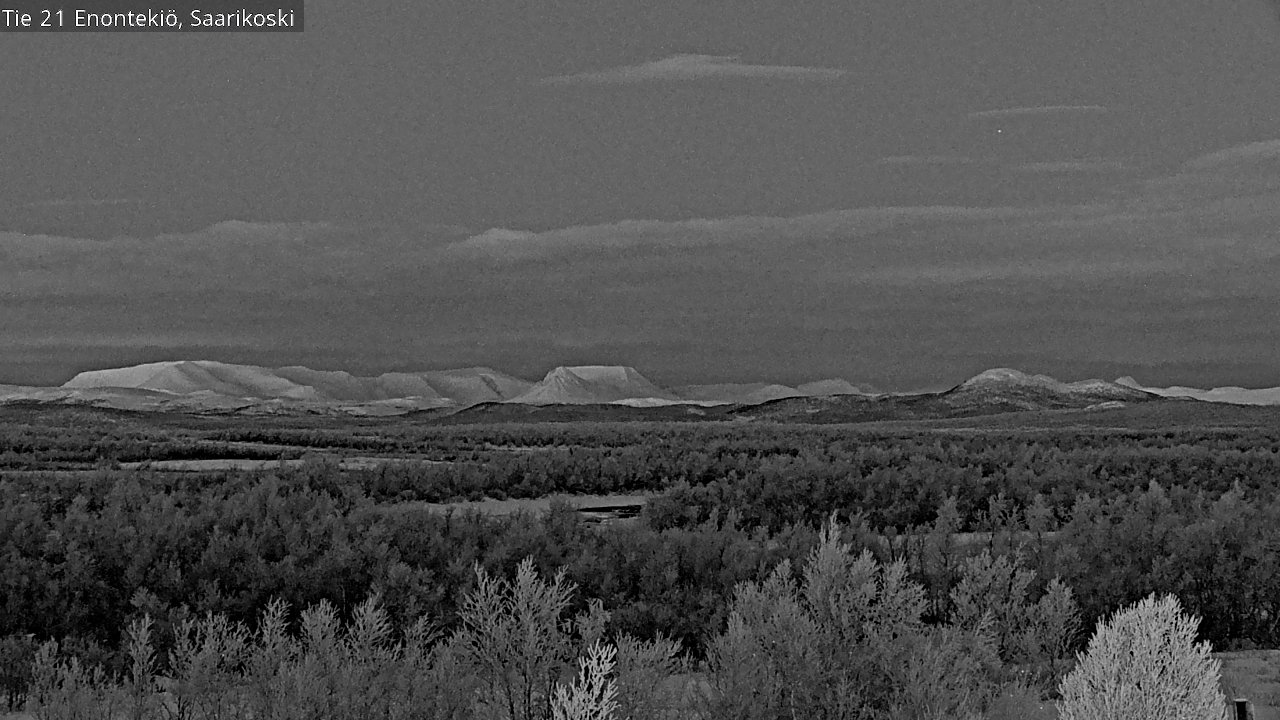 Weather Camera Image Väg 21 Enontekis, Saarikoski, Enontekiö, Lappi