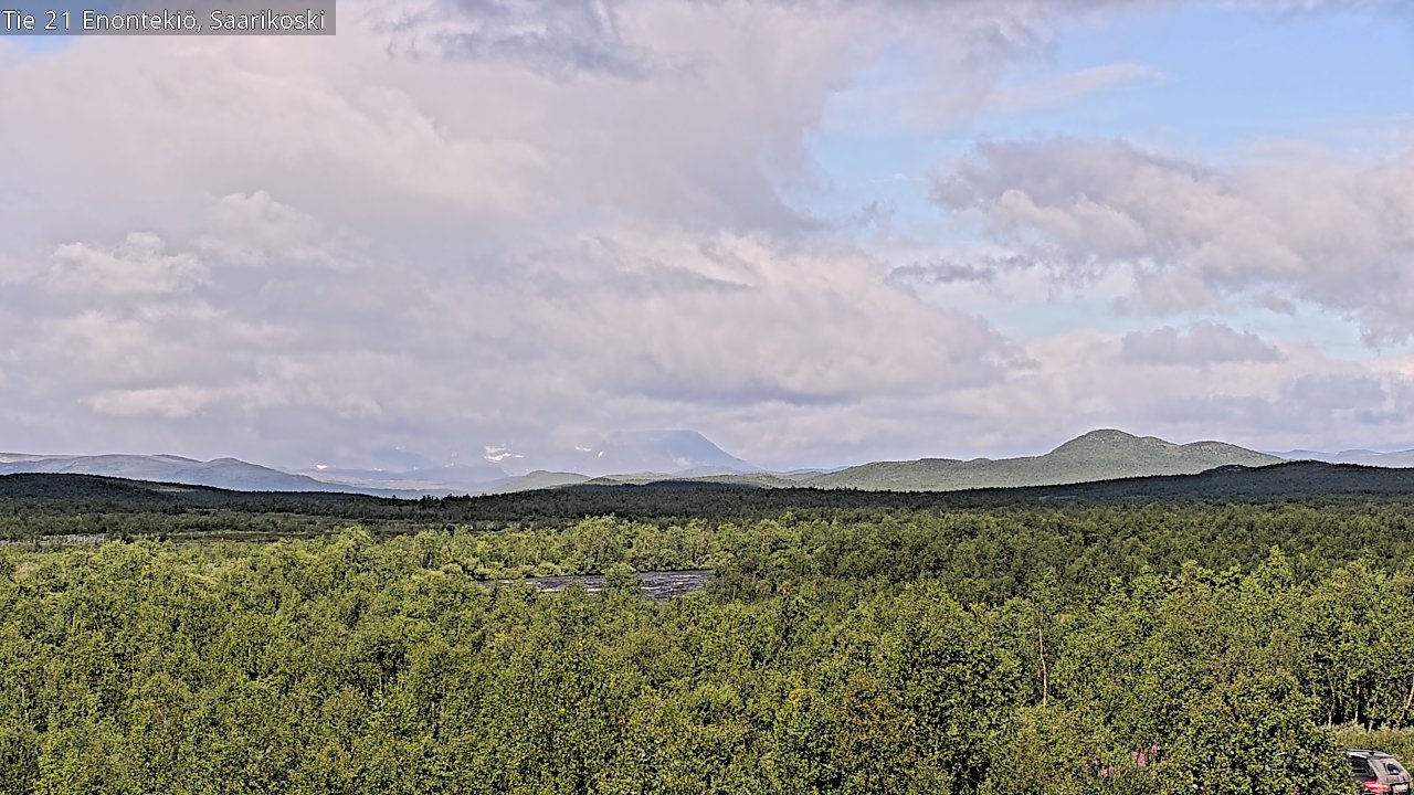 Weather Camera Image Väg 21 Enontekis, Saarikoski, Enontekiö, Lappi