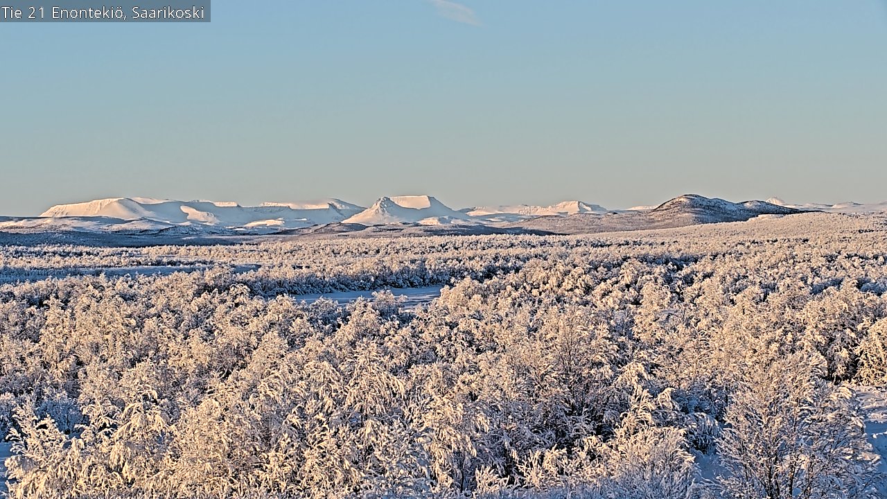 Weather Camera Image Road 21 Enontekiö, Saarikoski, Enontekiö, Lappi