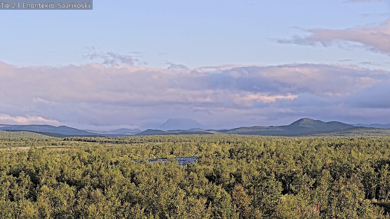 Weather Camera Image Väg 21 Enontekis, Saarikoski, Enontekiö, Lappi