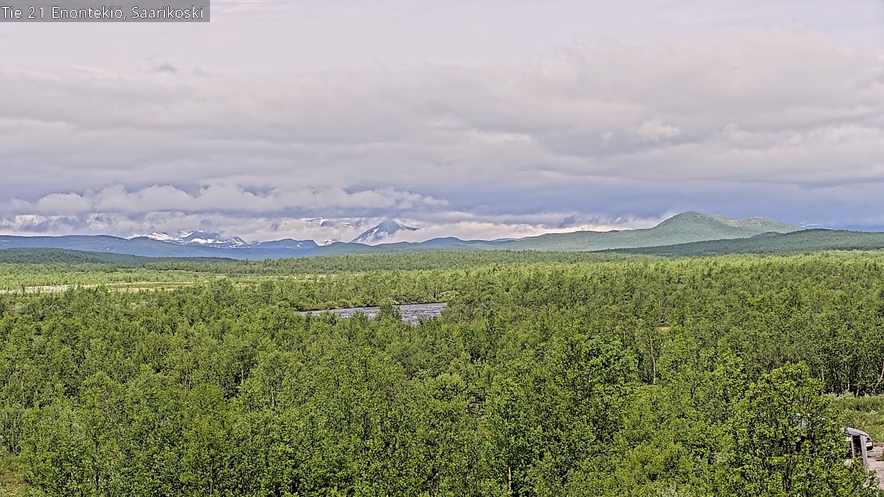 Weather Camera Image Väg 21 Enontekis, Saarikoski, Enontekiö, Lappi
